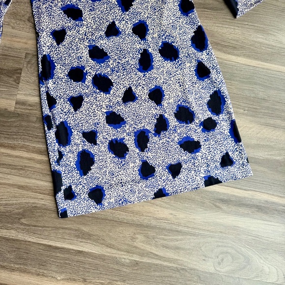 Diane von Furstenberg Ruri Cheetah Print Silk Shift Dress – Size 6 - Picture 6 of 12